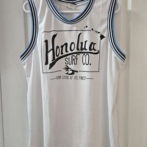 White Honolulu Surf Co. Tank Top